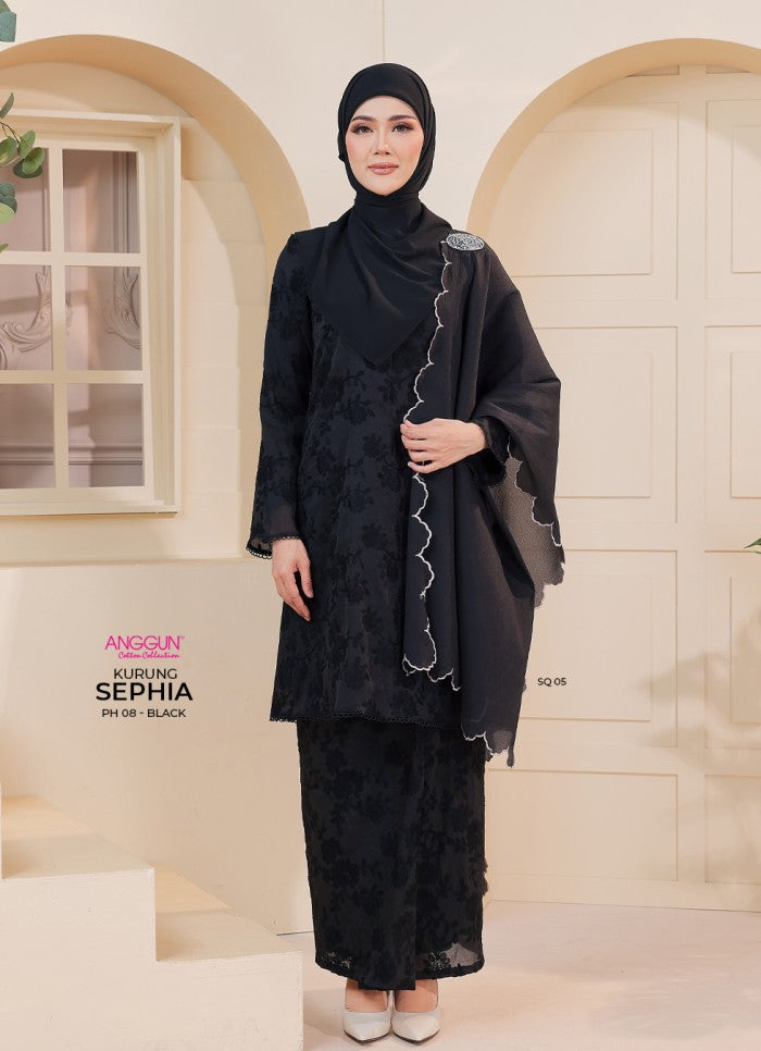 Sephia Kurung - Black