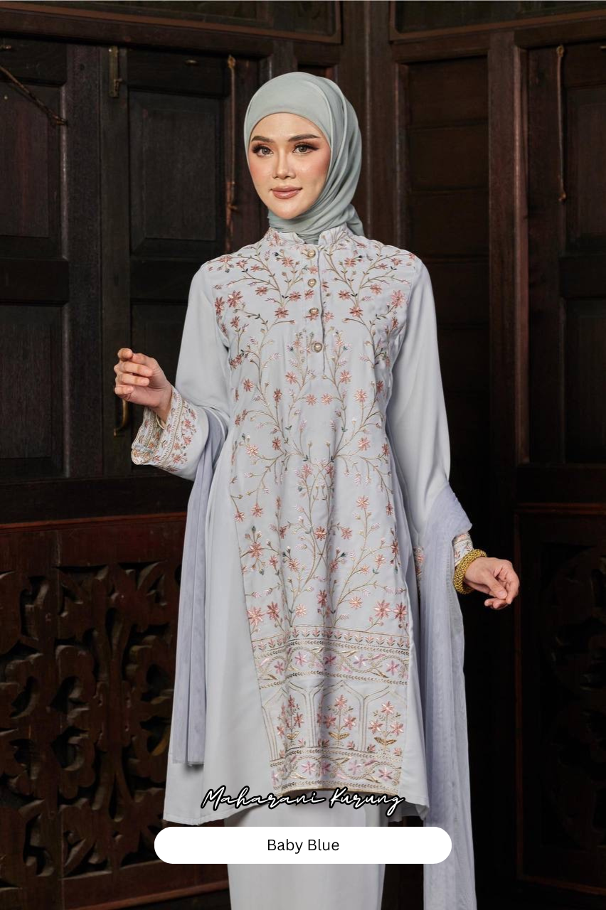 Maharani Kurung - Baby Blue