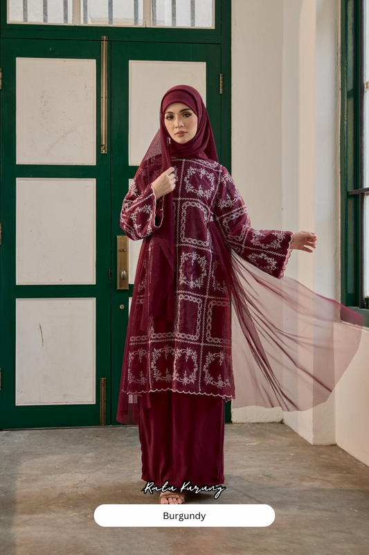 Ratu Kurung - Burgundy