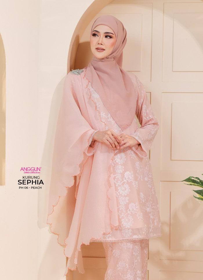 Sephia Kurung - Peach