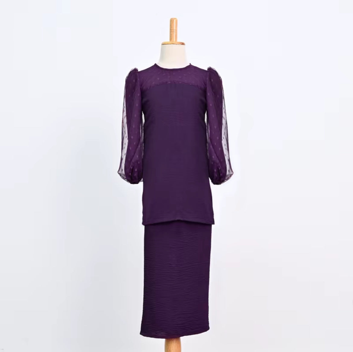 Kaila Kurung Kids - Dark Purple