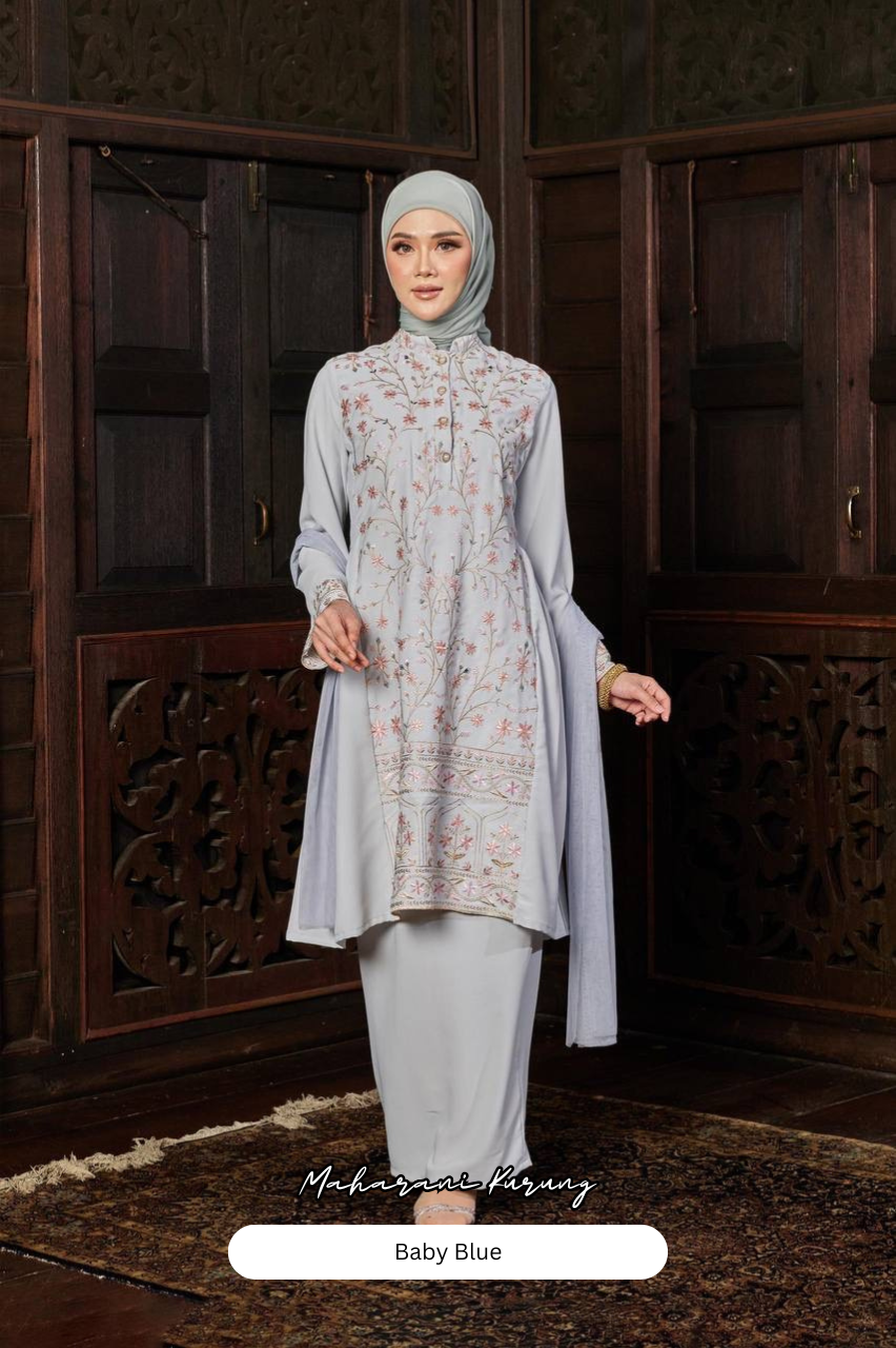 Maharani Kurung - Baby Blue