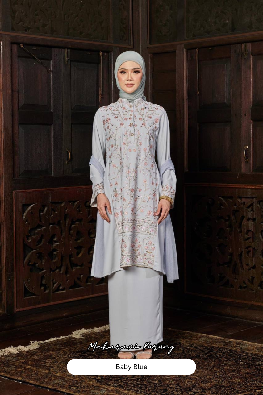 Maharani Kurung - Baby Blue