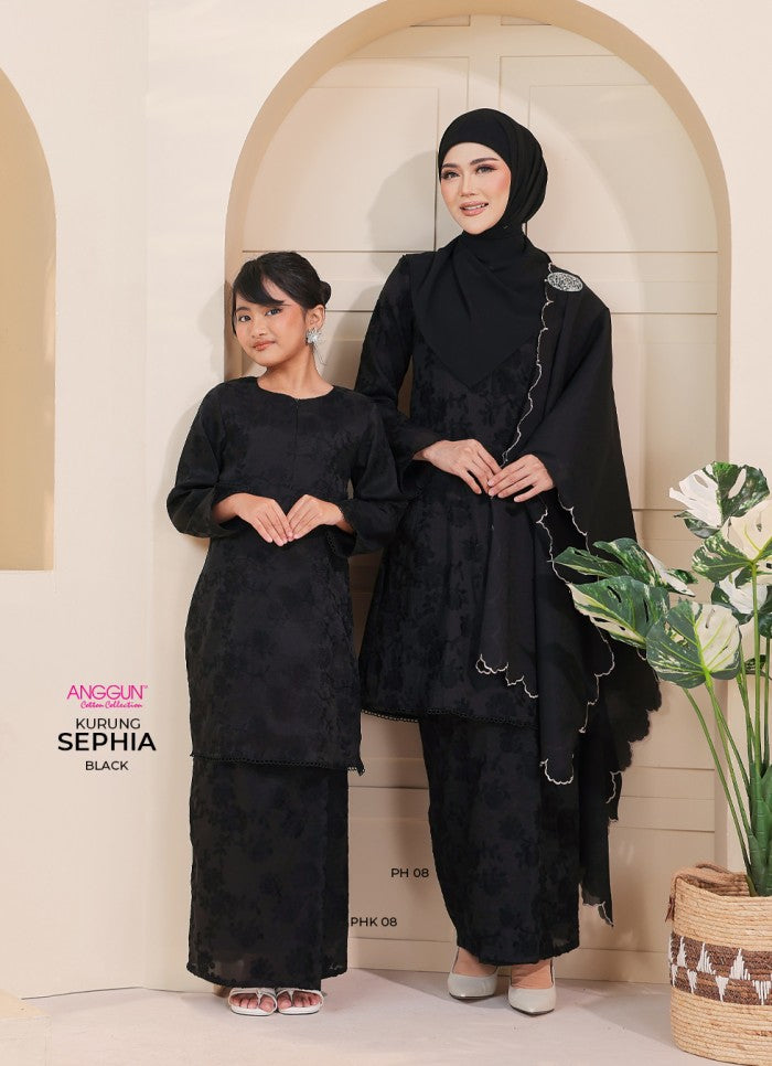 Sephia Kurung Kids - Black