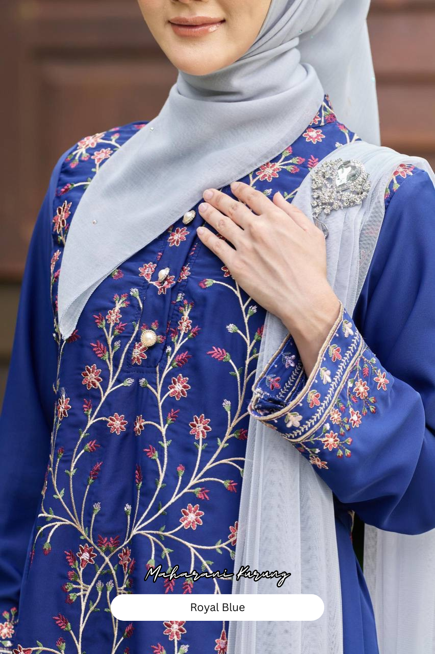 Maharani Kurung - Royal Blue