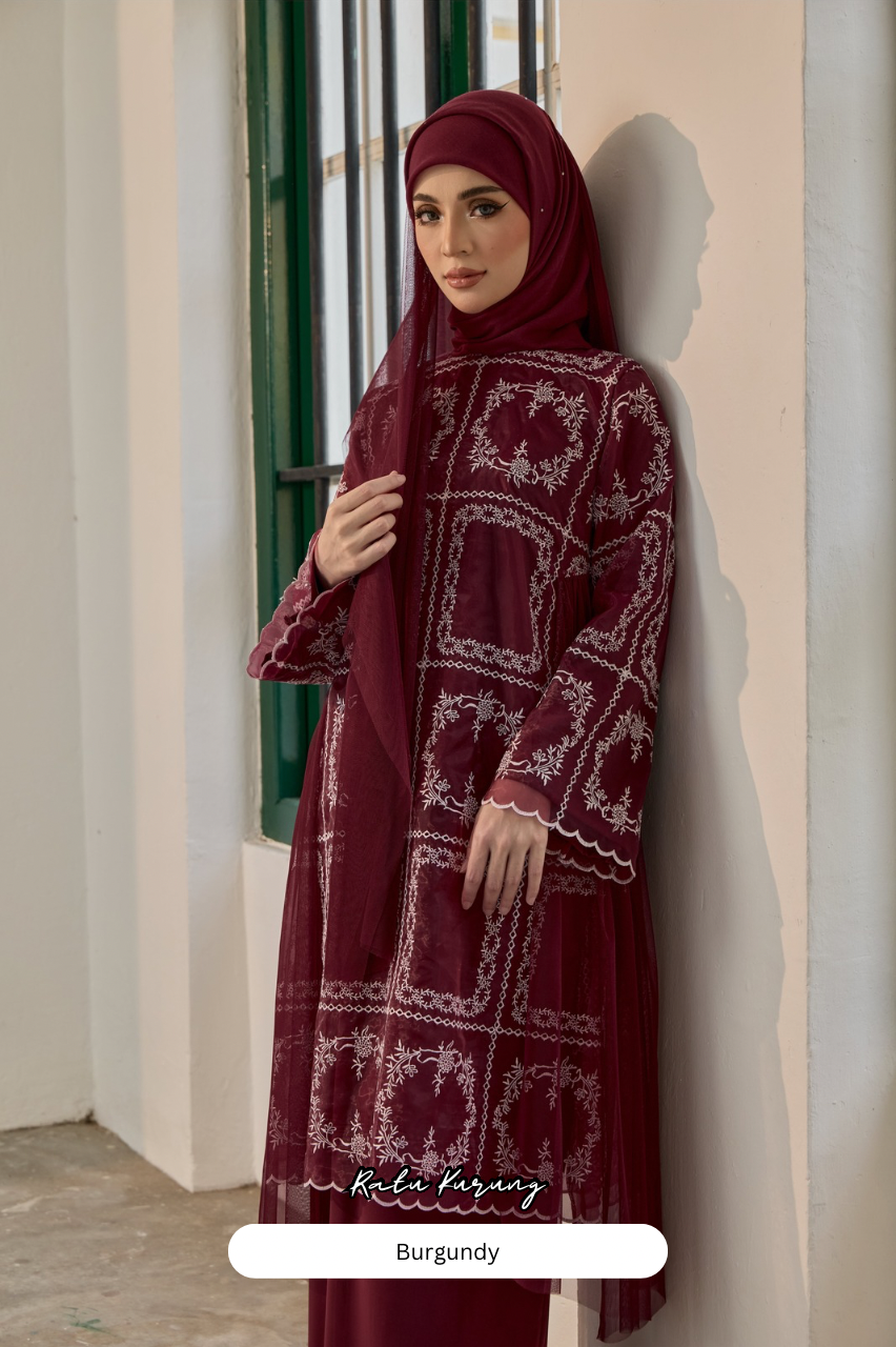 Ratu Kurung - Burgundy