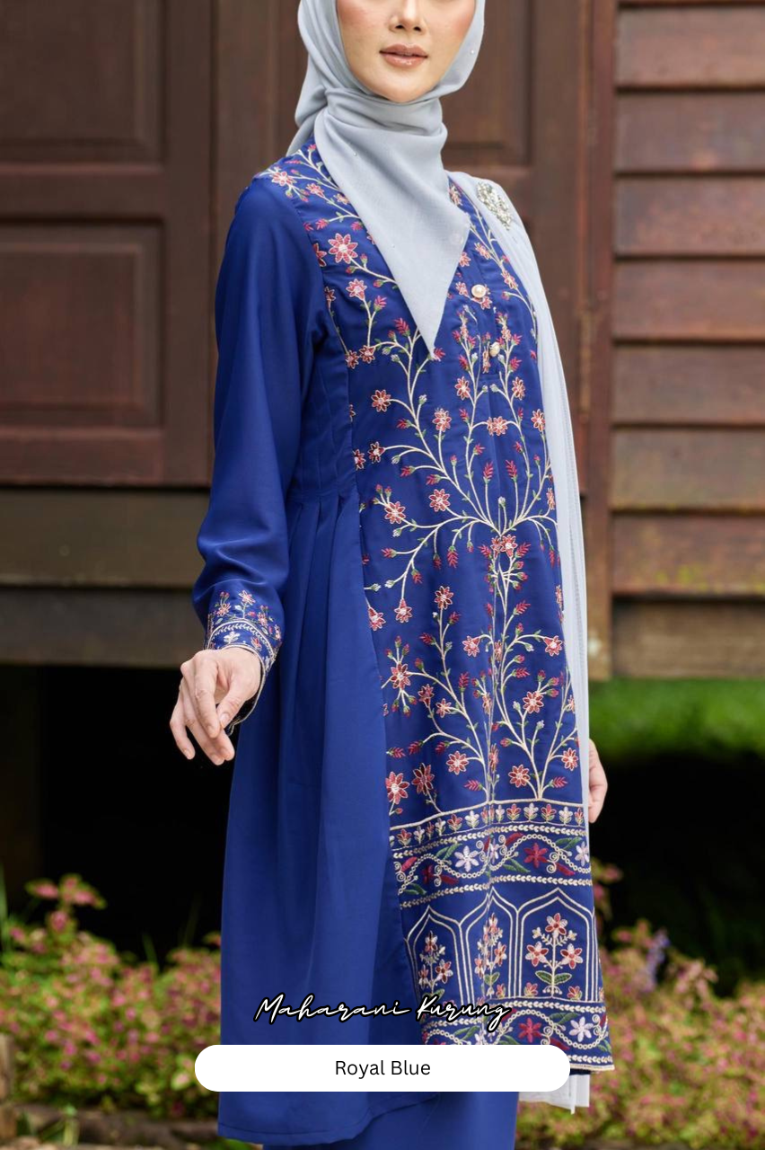 Maharani Kurung - Royal Blue