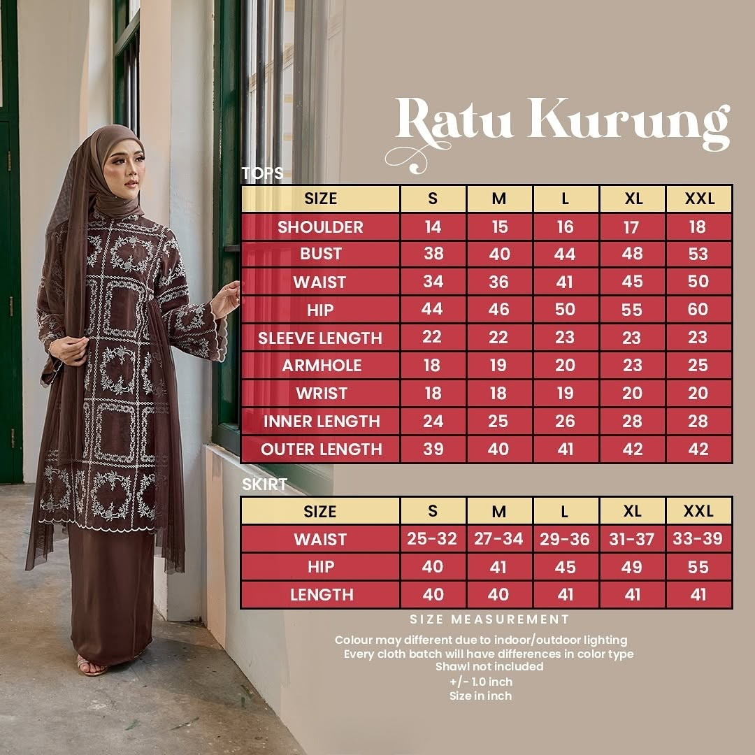 Ratu Kurung - Soft Pink