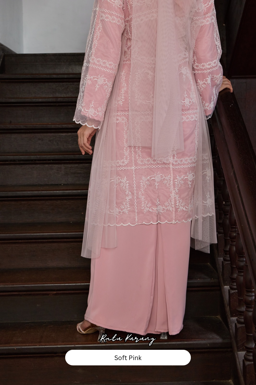 Ratu Kurung - Soft Pink