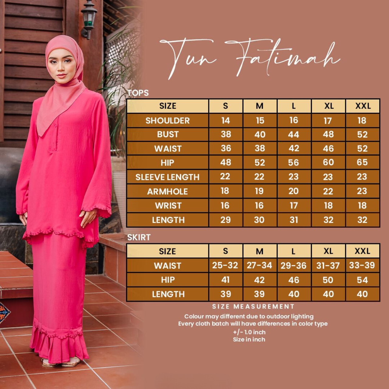 Tun Fatimah - Fuschia Pink