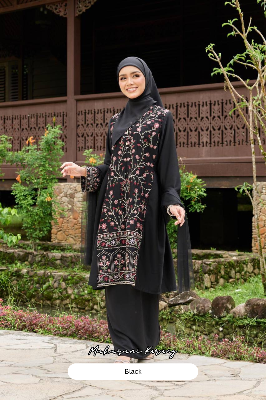 Maharani Kurung - Black