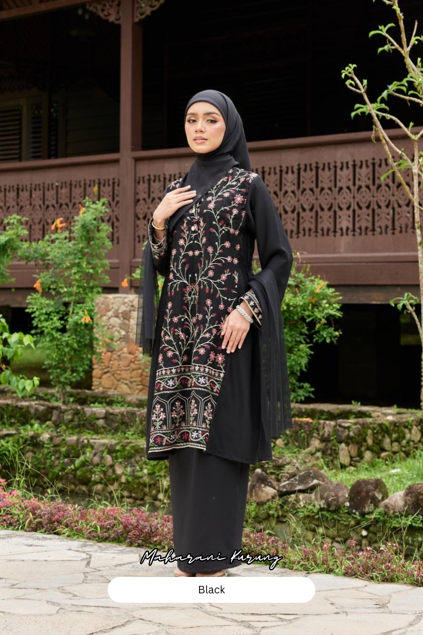 Maharani Kurung - Black