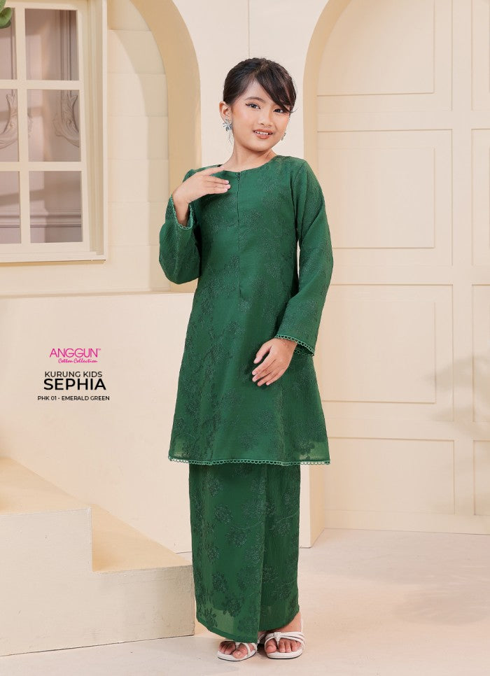 Sephia Kurung Kids - Emerald