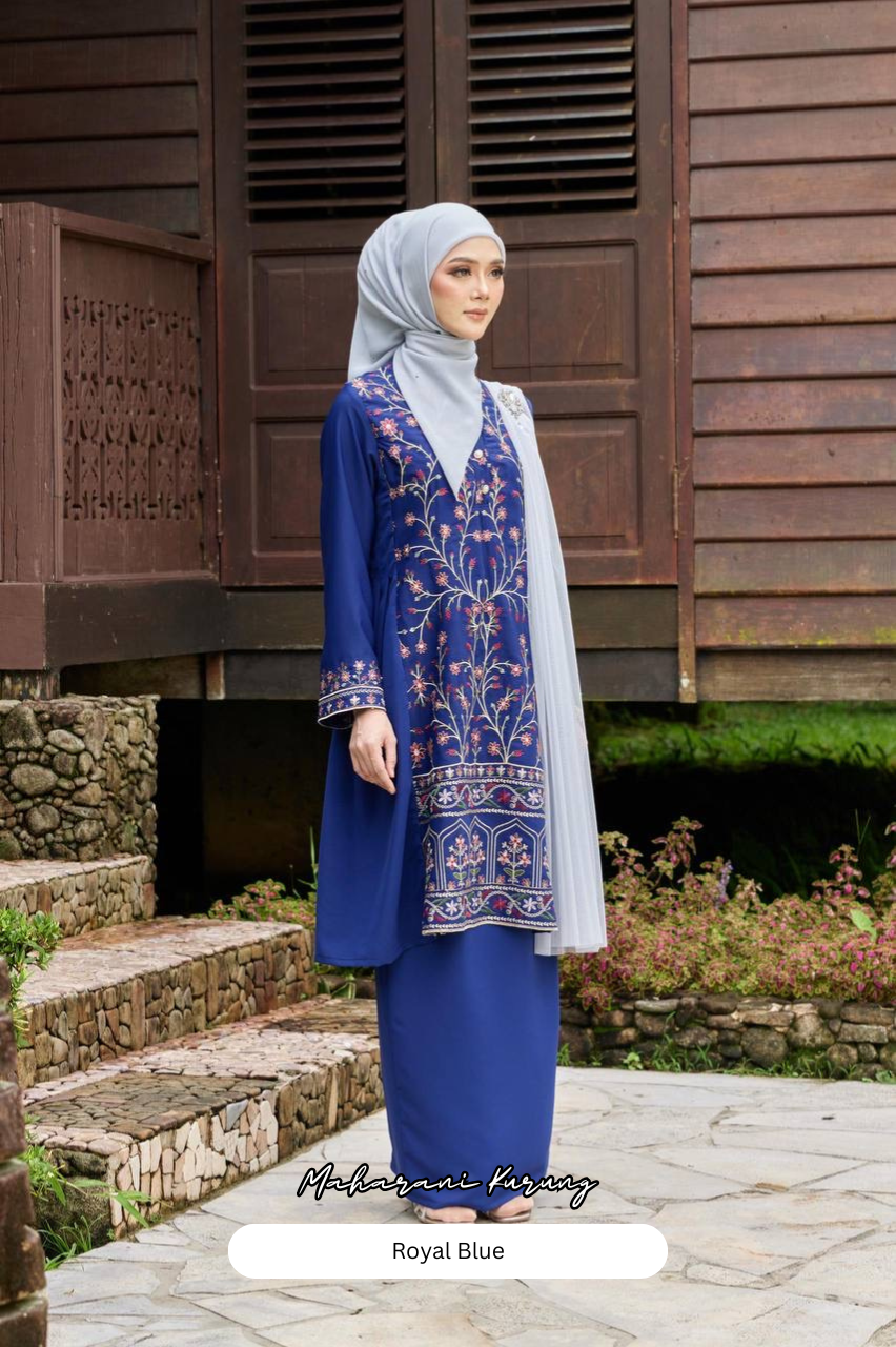 Maharani Kurung - Royal Blue