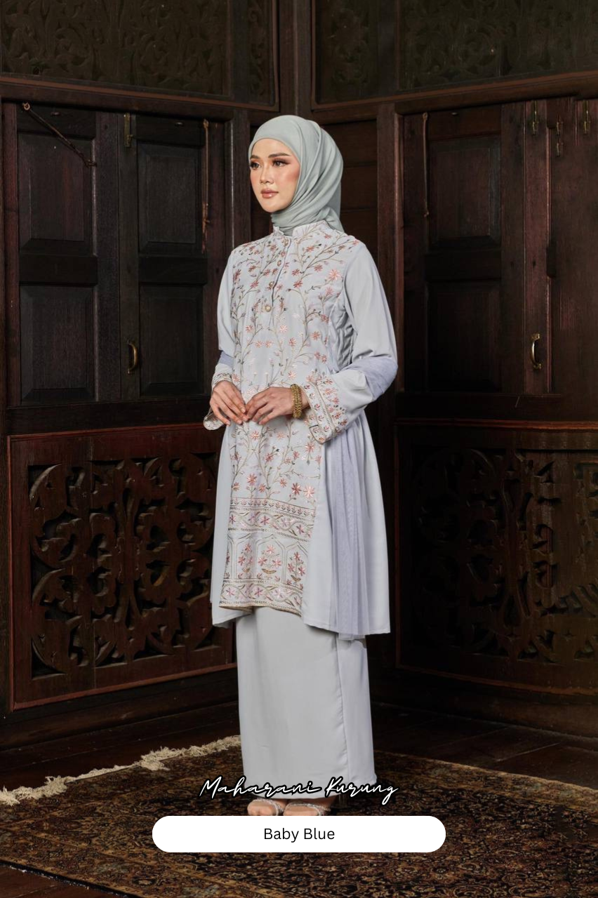 Maharani Kurung - Baby Blue