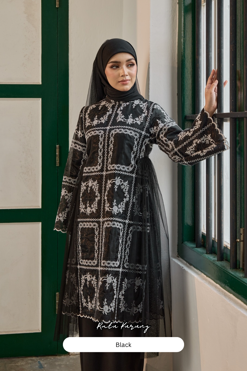 Ratu Kurung - Black