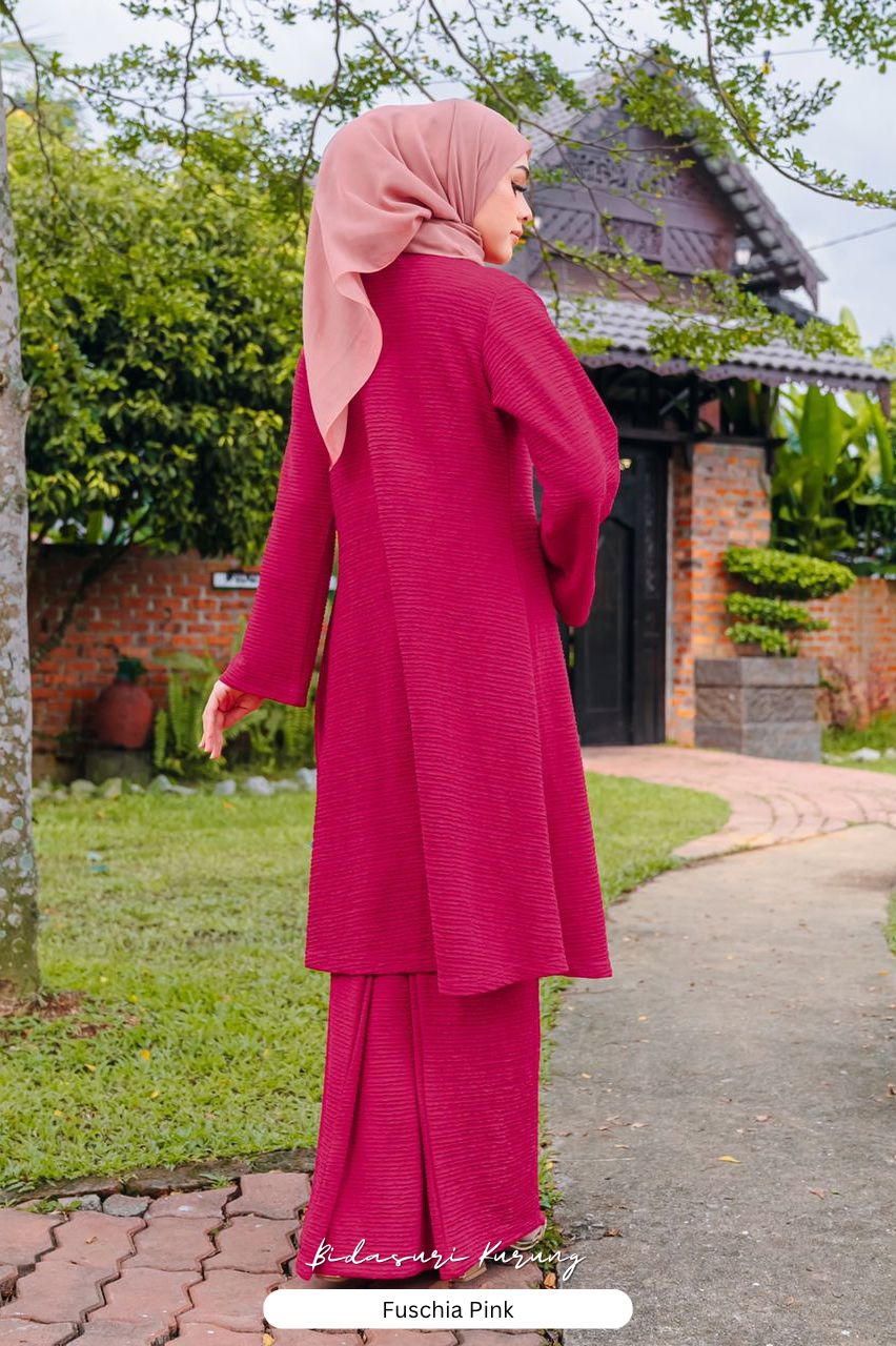 Bidasari Kurung - Fuschia Pink