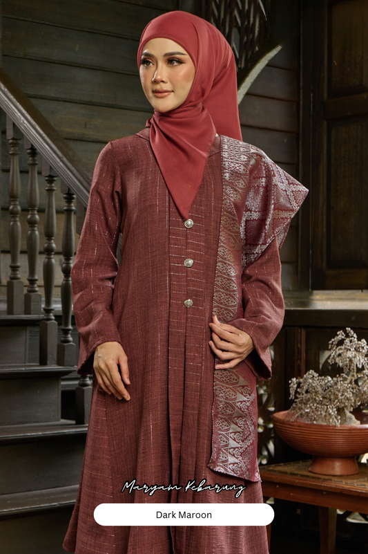 Maryam Kebarung - Dark Maroon