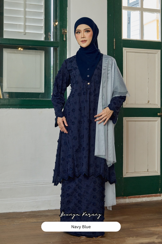 Boonga Kurung - Navy Blue