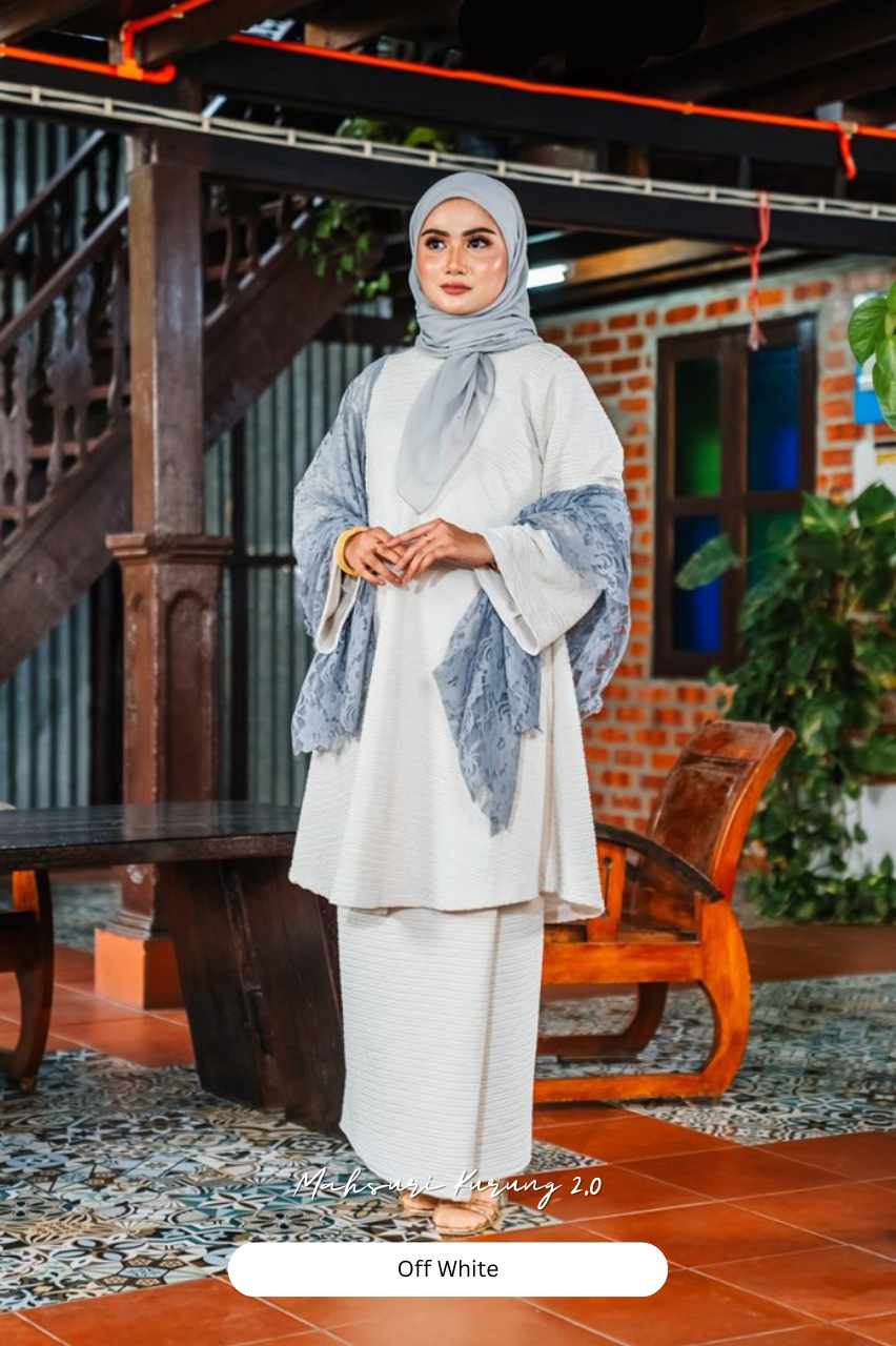 Mahsuri Kurung 2.0 - Off White