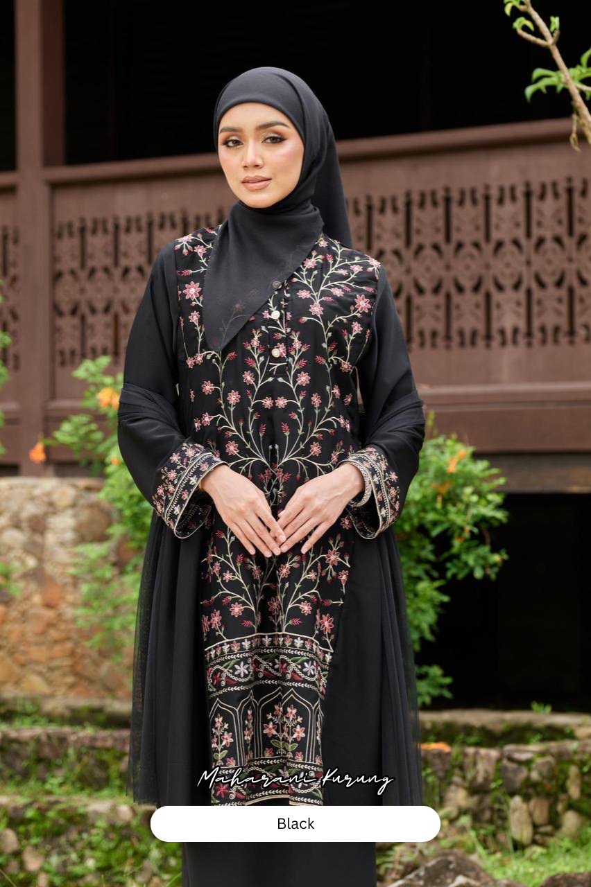 Maharani Kurung - Black