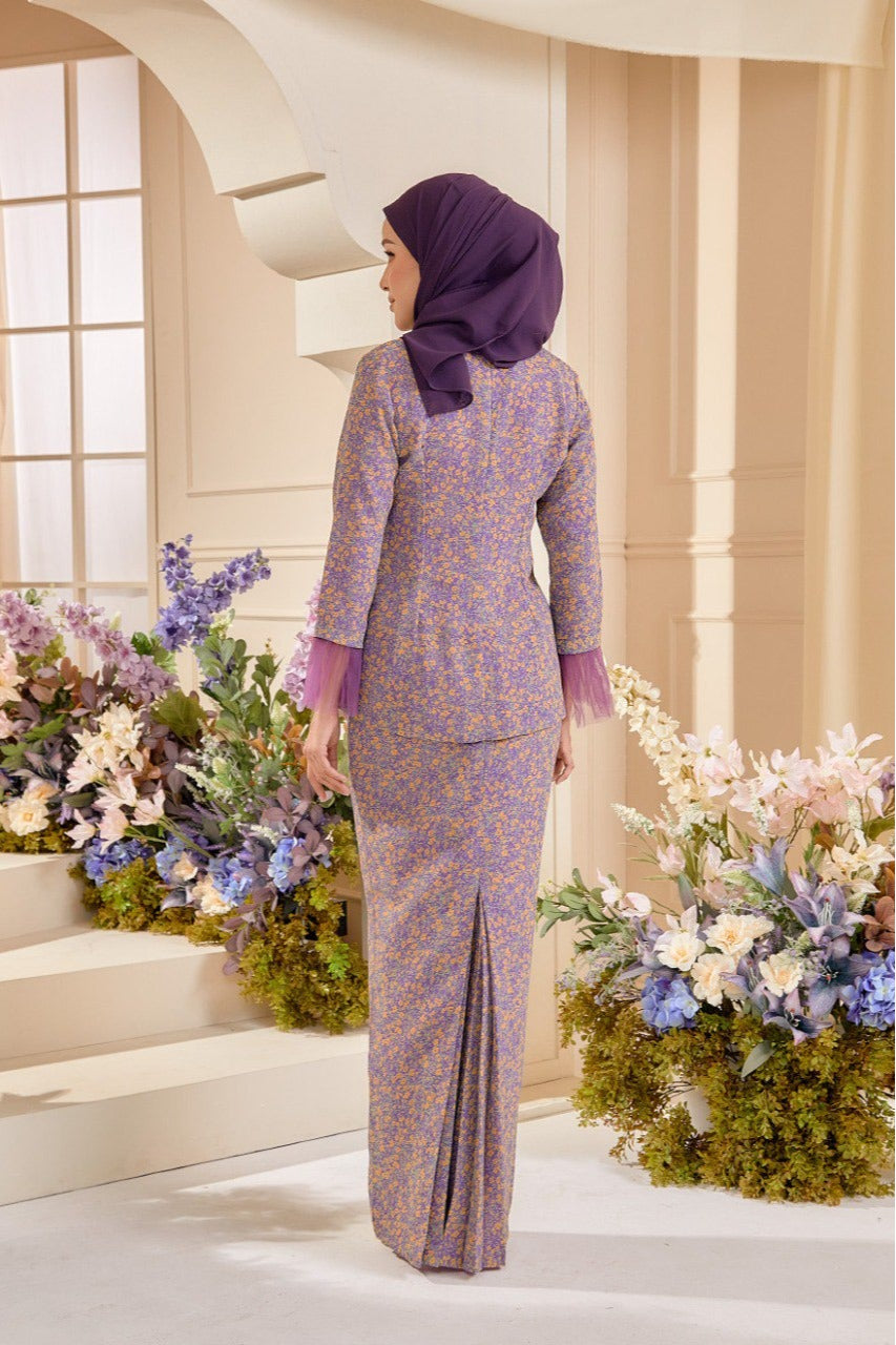 Kekwa Kurung - English Violet