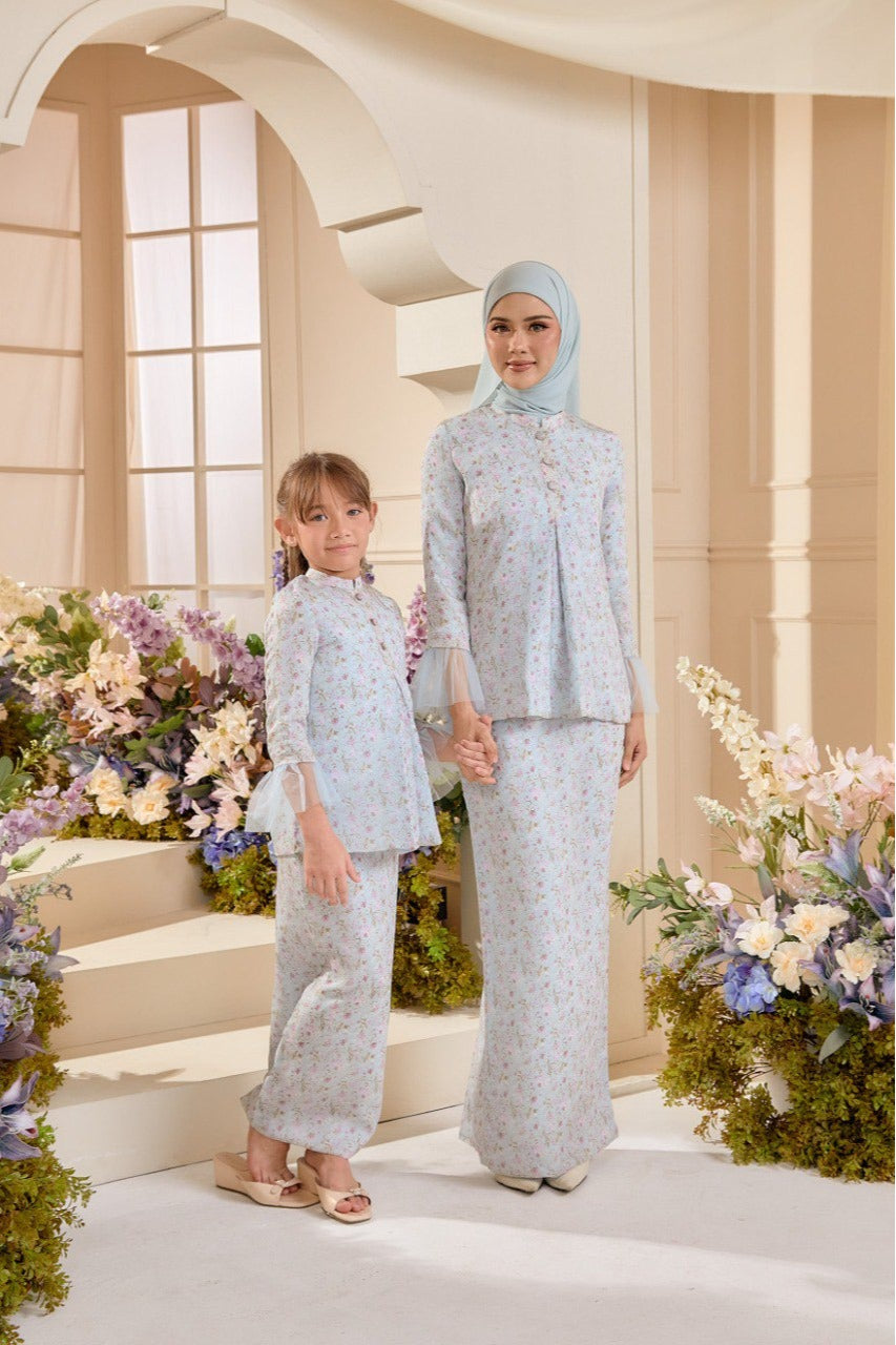 Kekwa Kurung Kids - Cloudy Blue