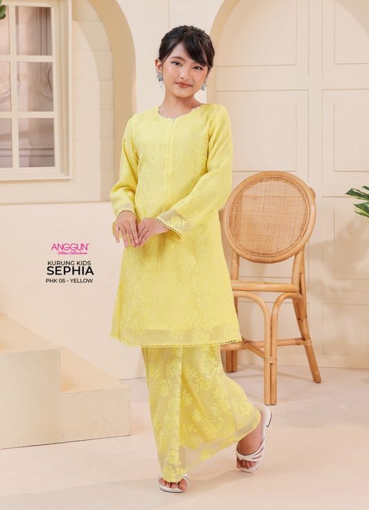 Sephia Kurung Kids - Yellow