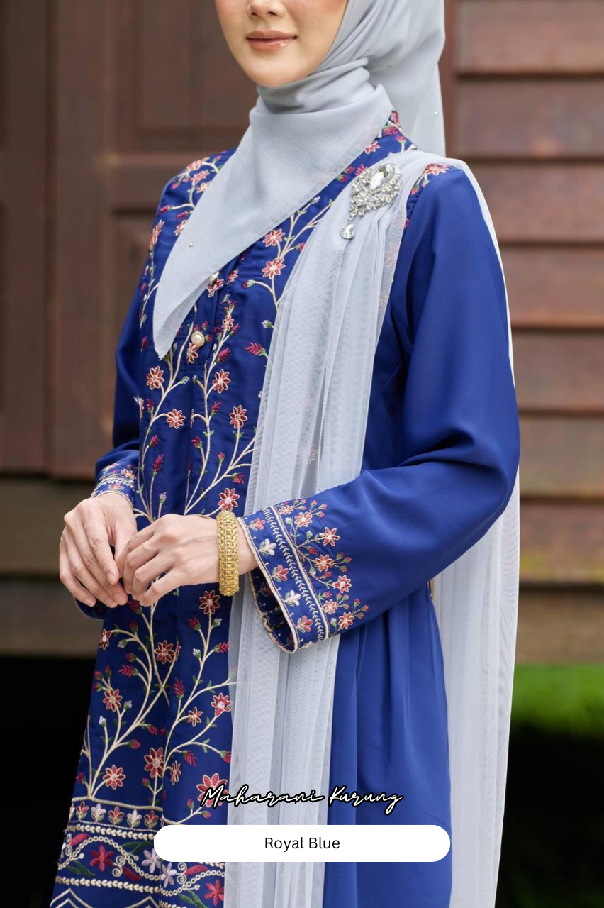 Maharani Kurung - Royal Blue