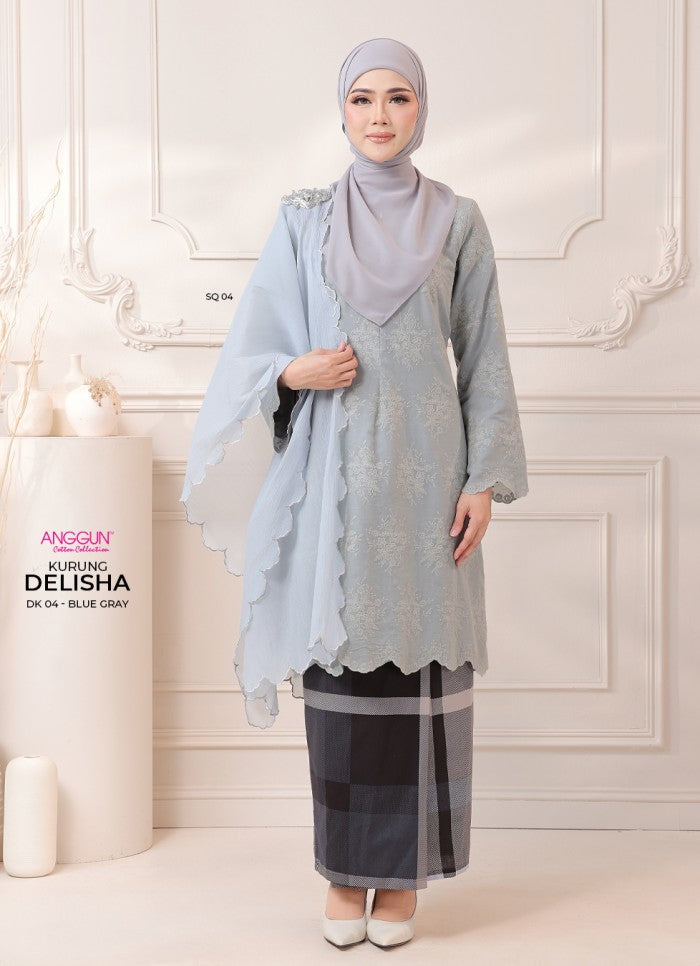 Delisha Kurung - Blue Grey