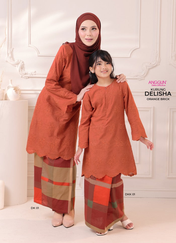 Delisha Kurung - Orange Brick