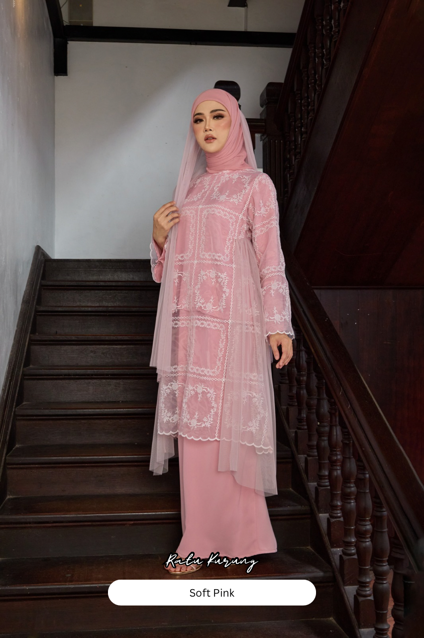 Ratu Kurung - Soft Pink