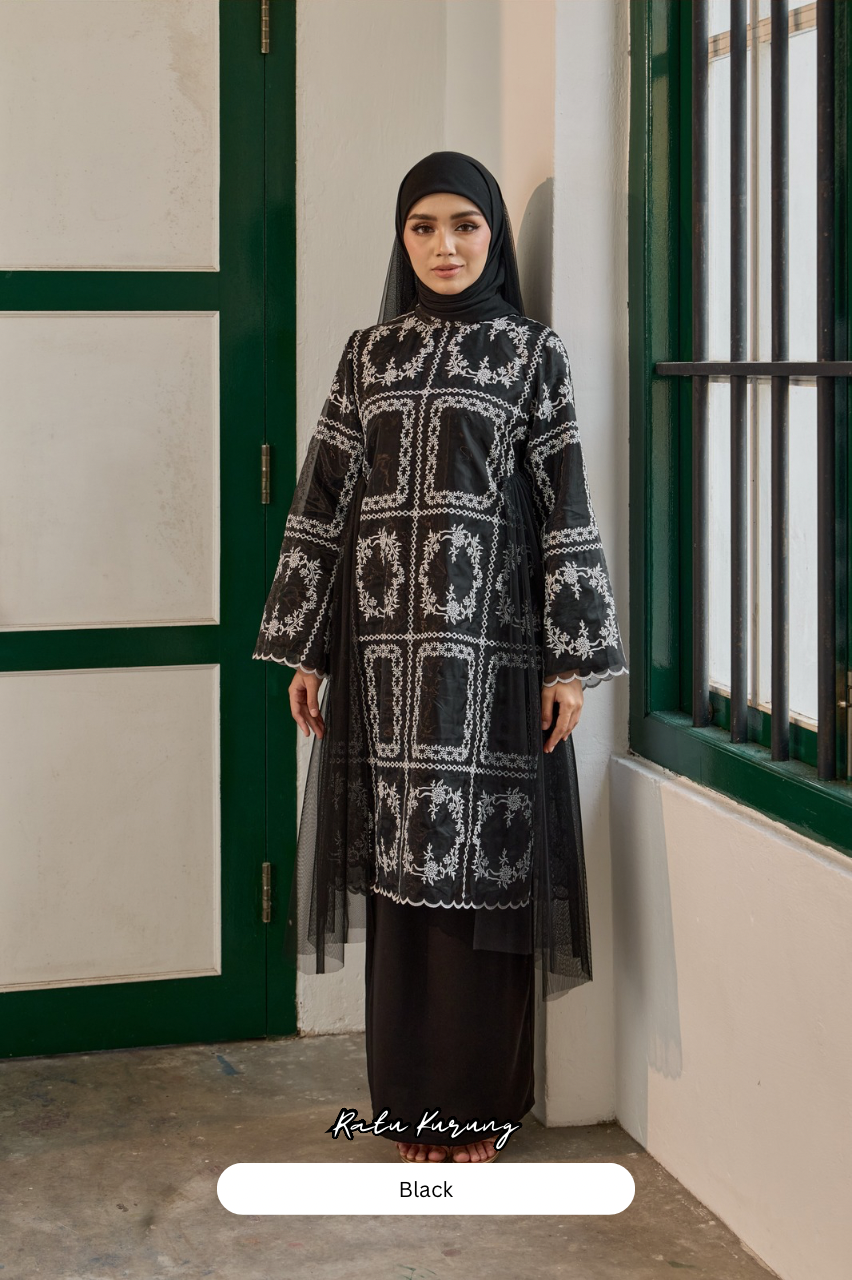 Ratu Kurung - Black