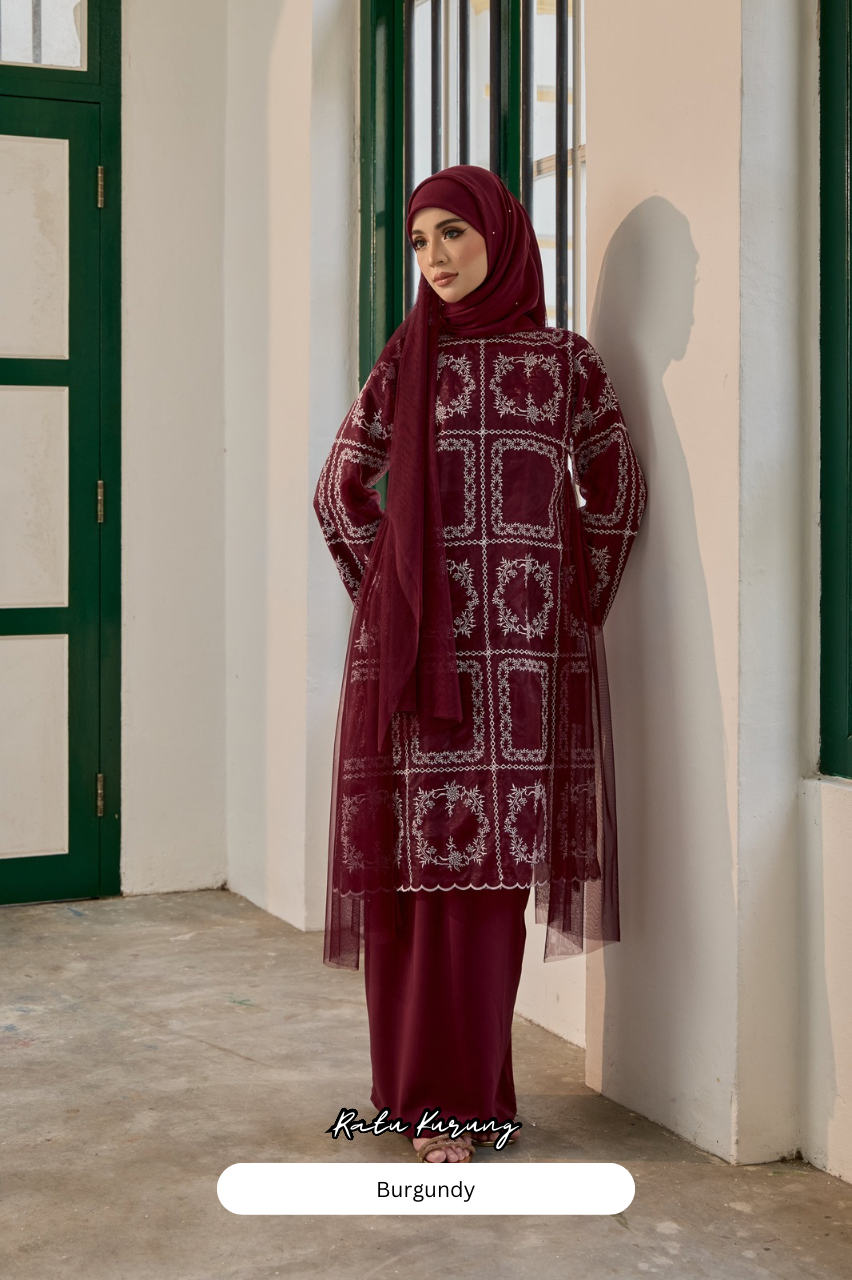 Ratu Kurung - Burgundy