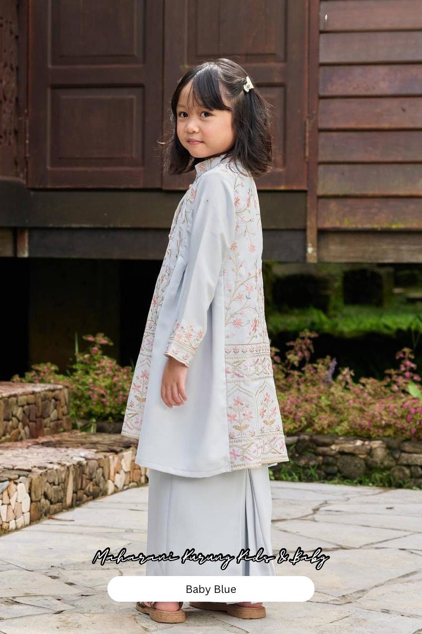 Maharani Kurung Kids - Baby Blue