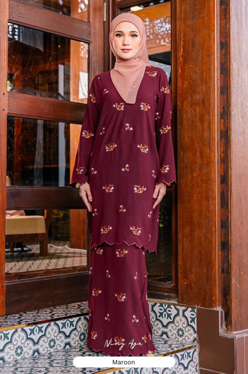 [INSTOCK] Ning Ayu - Maroon (L)