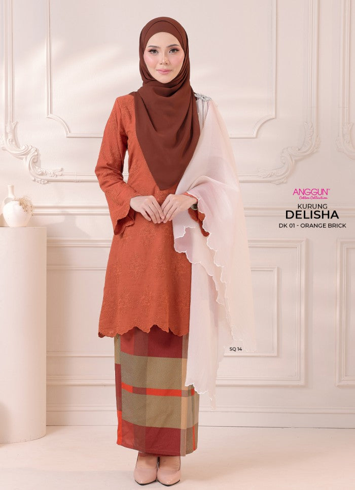 Delisha Kurung - Orange Brick