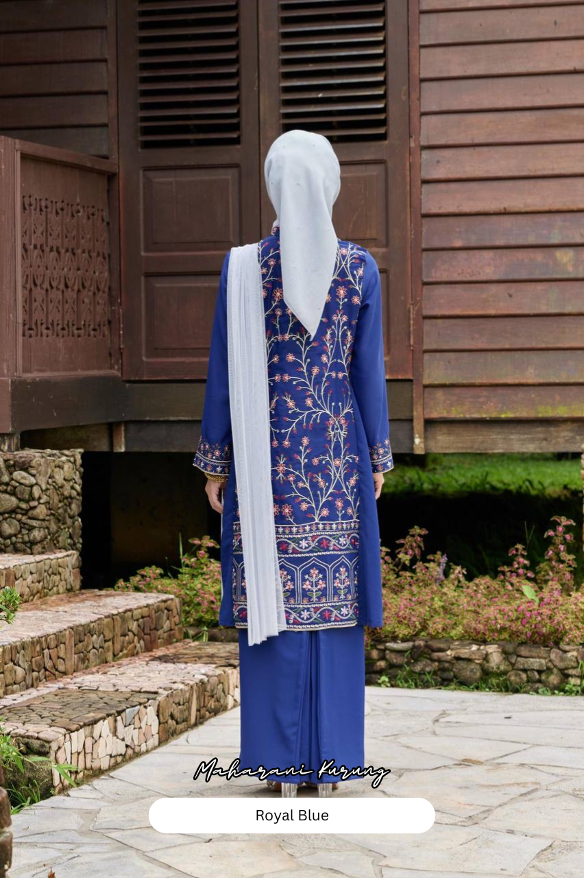 Maharani Kurung - Royal Blue