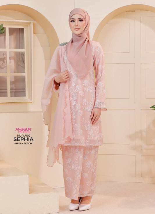 Sephia Kurung - Peach