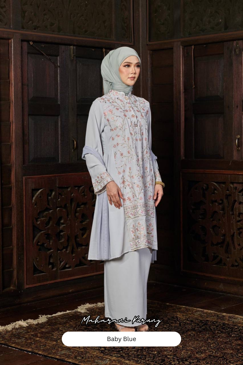 Maharani Kurung - Baby Blue