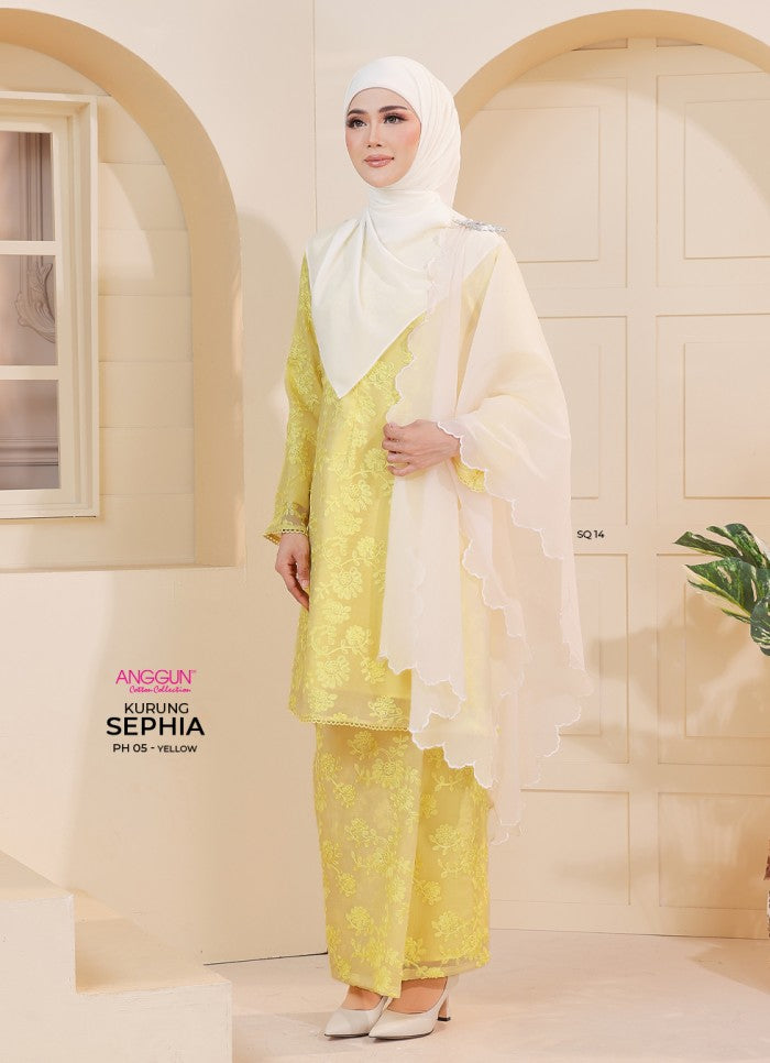 Sephia Kurung - Yellow