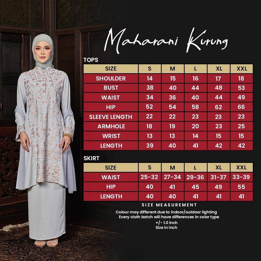 Maharani Kurung - Baby Blue