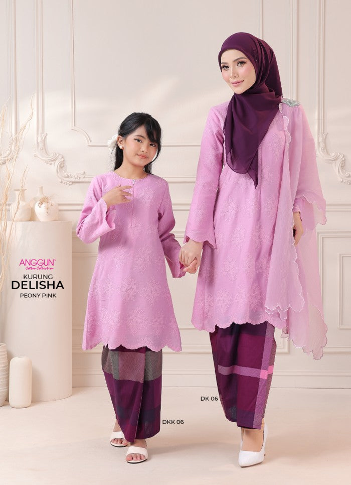 Delisha Kurung - Peony Pink