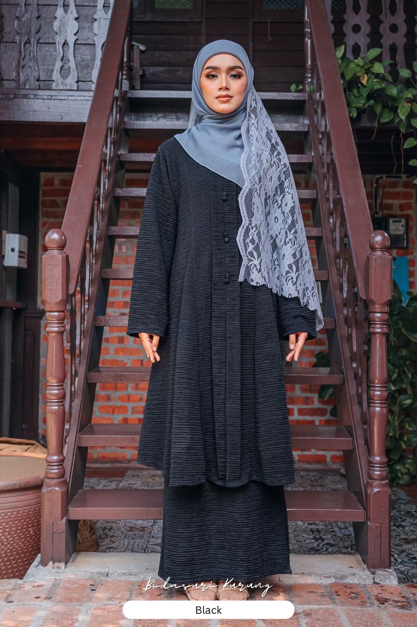 Bidasari Kurung - Black