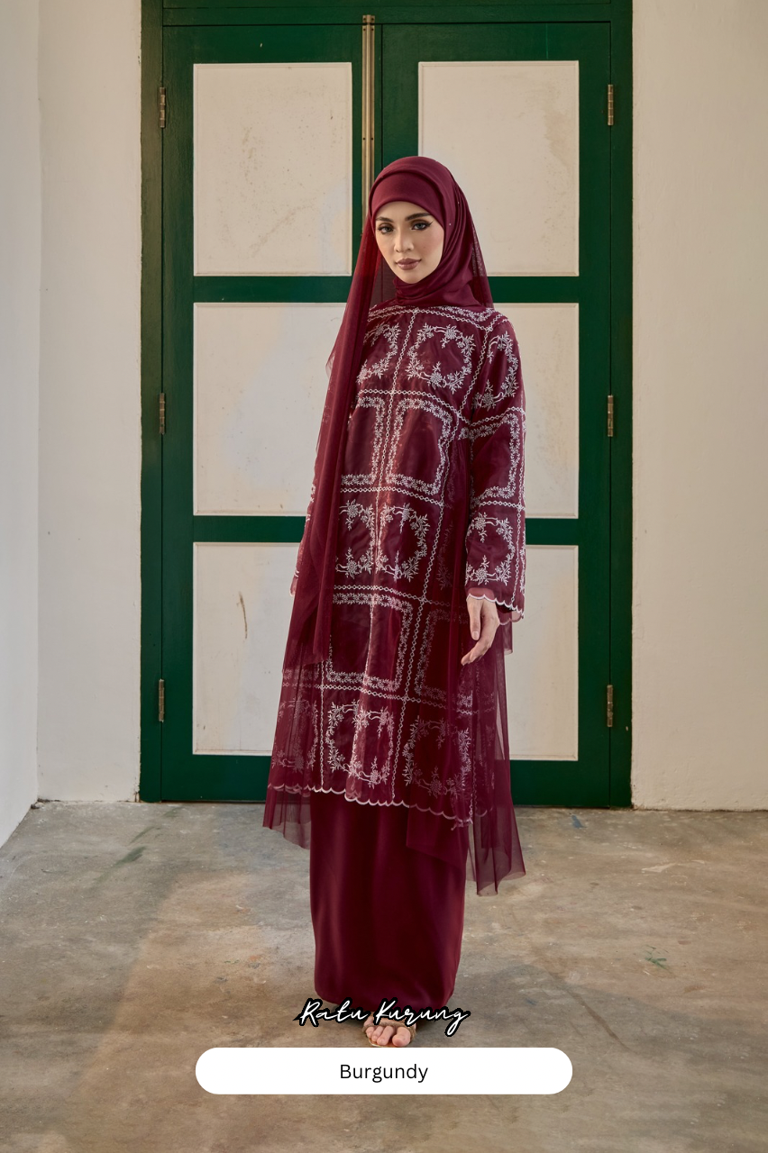 Ratu Kurung - Burgundy