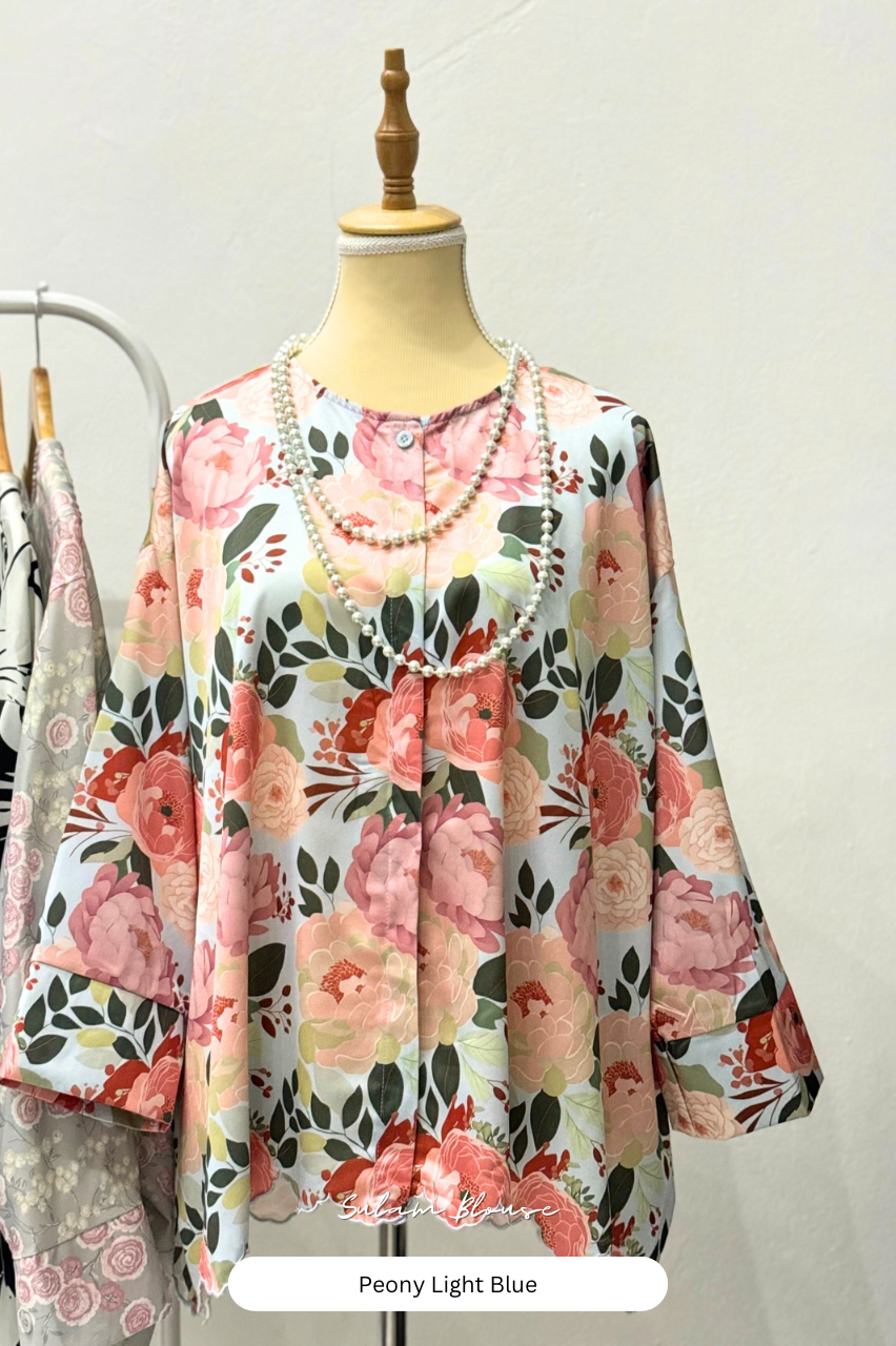 Sulam Blouse - Peony Light Blue