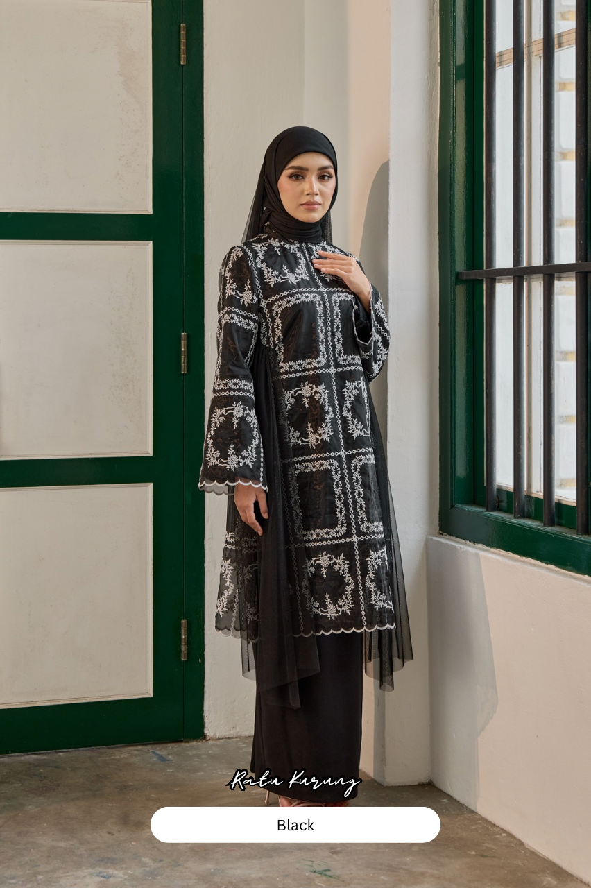 Ratu Kurung - Black