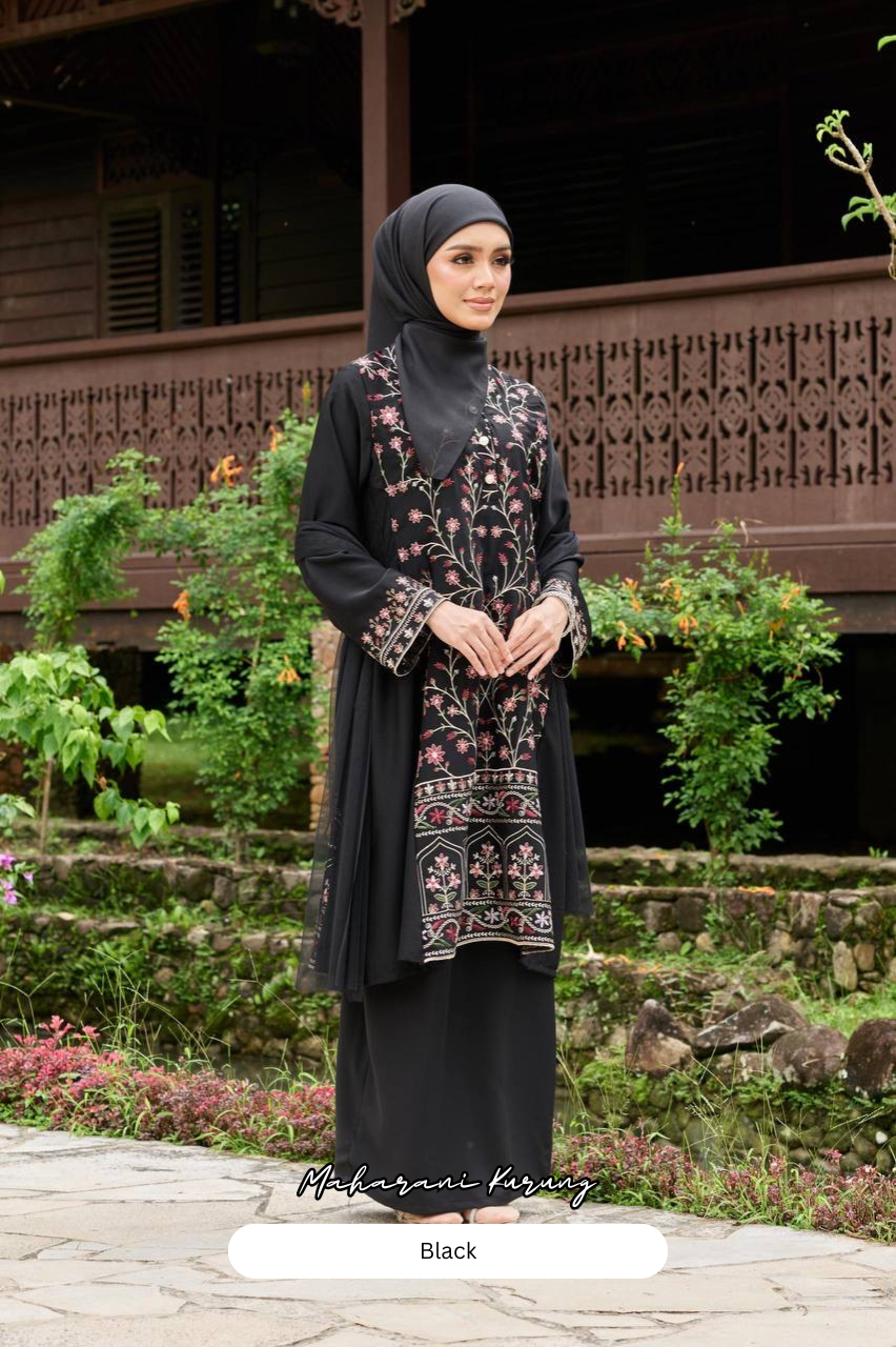 Maharani Kurung - Black