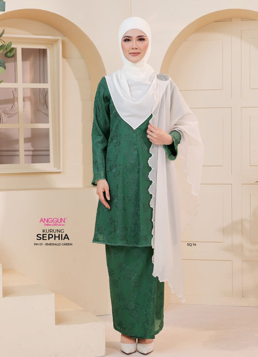 Sephia Kurung - Emerald