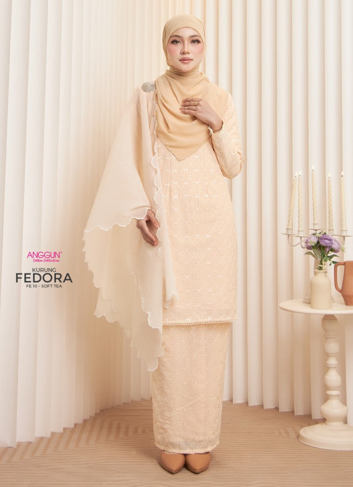 Fedora Kurung - Soft Tea